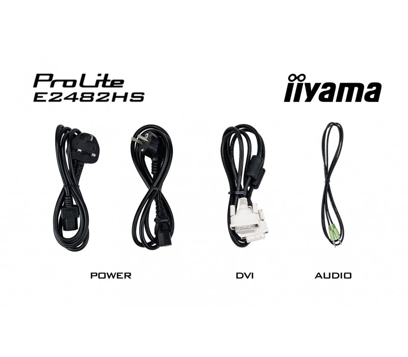 Monitor iiyama ProLite E2482HS-B1 HDMI,DVI,VGA,1ms,głośniki
